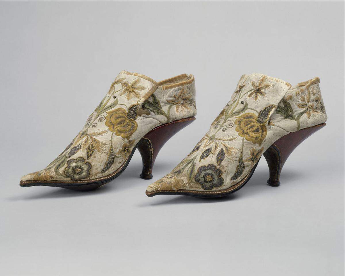 Französische Schuhe 1690-1700.