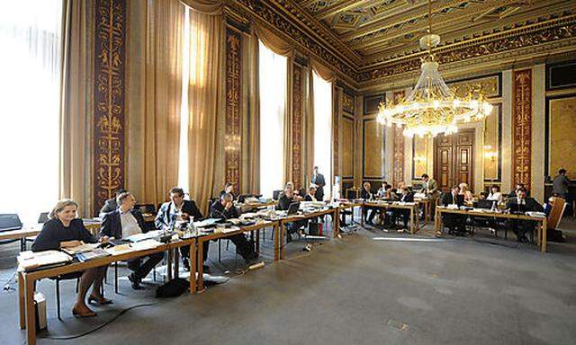 Der Tagungsraum des Korruptions-U-Ausschusses