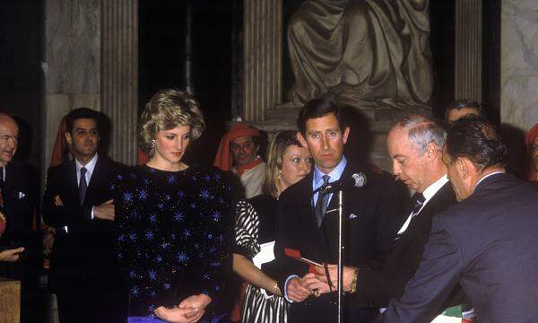 Prinzessin Diana und Prinz Charles 1985 bei einem Besuch in Italien. 