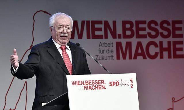 Häupl spricht bei der Klubtagung der Wiener SPÖ 