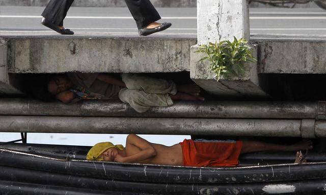Straßenkinder in Manila 