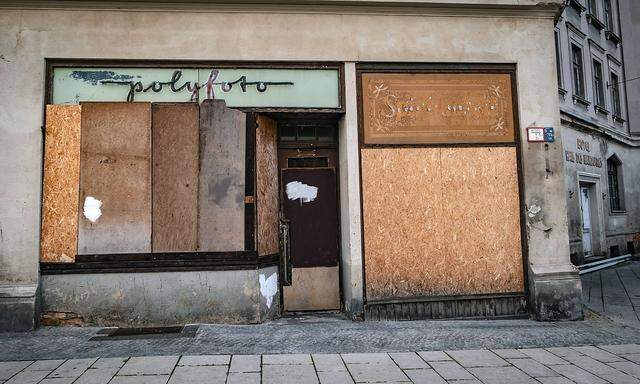 Ein leeres Geschäft in Görlitz.