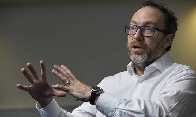 Wikipedia-Gründer Jimmy Wales: "Ich glaube, wir befinden uns heute in einer Welt, in der die Menschen sich darum sorgen, dass wir qualitativ hochwertige und faktenbasierte Informationen bekommen"