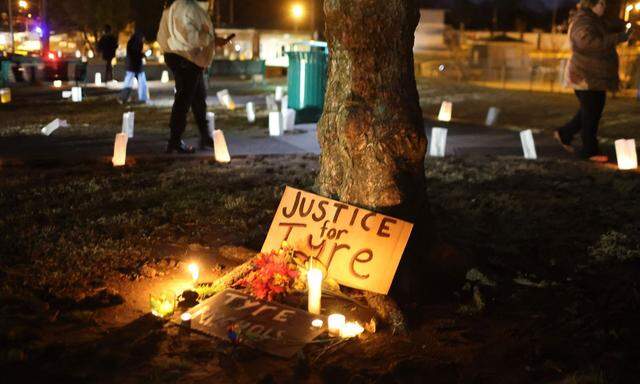 "Justice vor Tyre": Tyre Nichols war von fünf Polizisten bei einer Verkehrskontrolle zusammengeschlagen worden, er starb später im Krankenhaus.