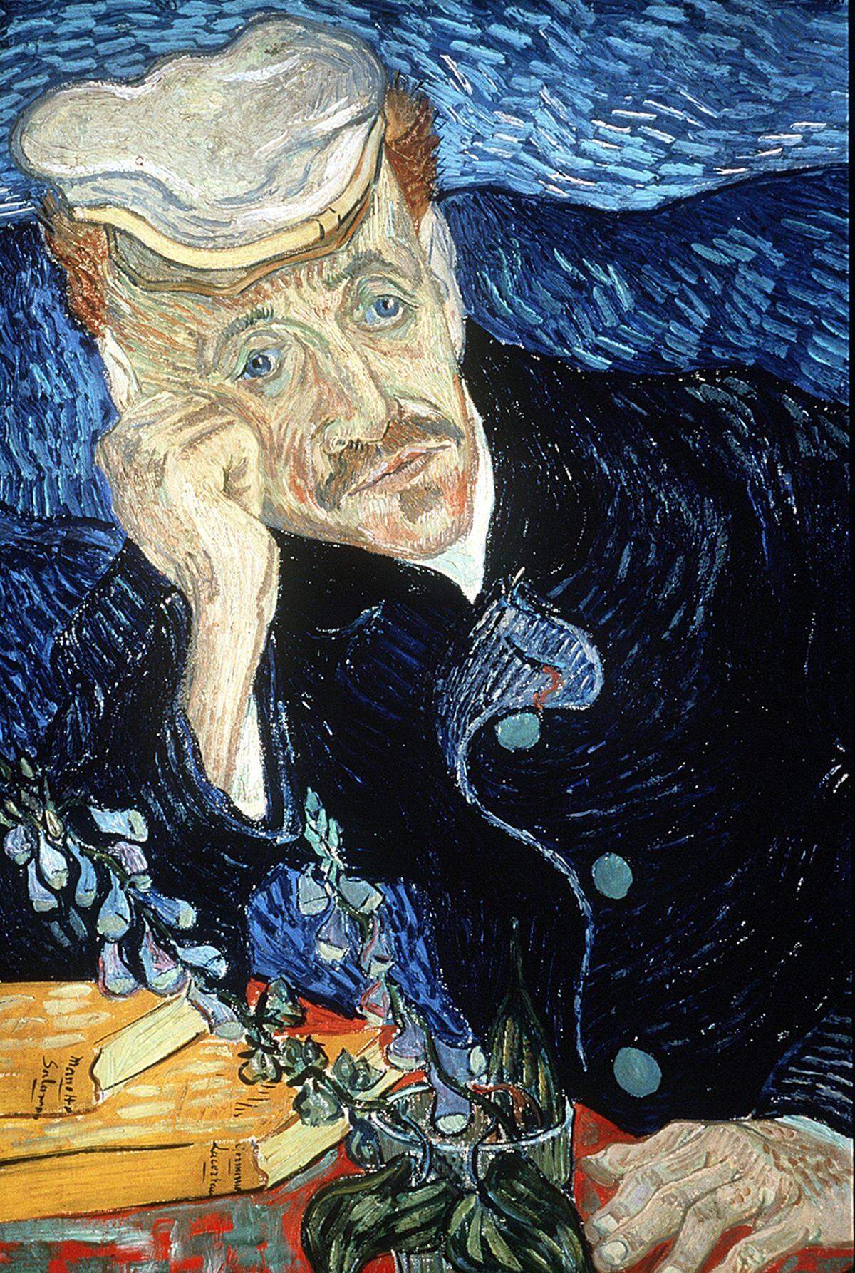 Das 1890 entstandene Werk zeigt den Arzt des Künstlers und wurde für 82,5 Millionen Dollar verkauft. Wenige Wochen nach Fertigstellung des Gemäldes schoss sich Van Gogh selbst in die Brust. In seinen letzten Stunden war der porträtierte Doktor bei ihm. Da die Kugel nicht entfernt werden konnte, versuchte er zumindest die Schmerzen des Malers zu lindern.