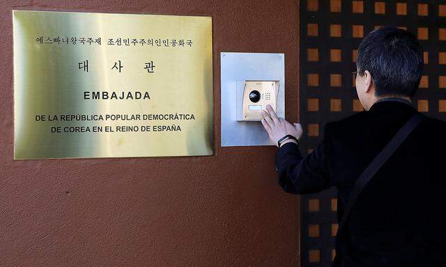 Archivbild: Doe nordkoreanische Botschaft in Madrid