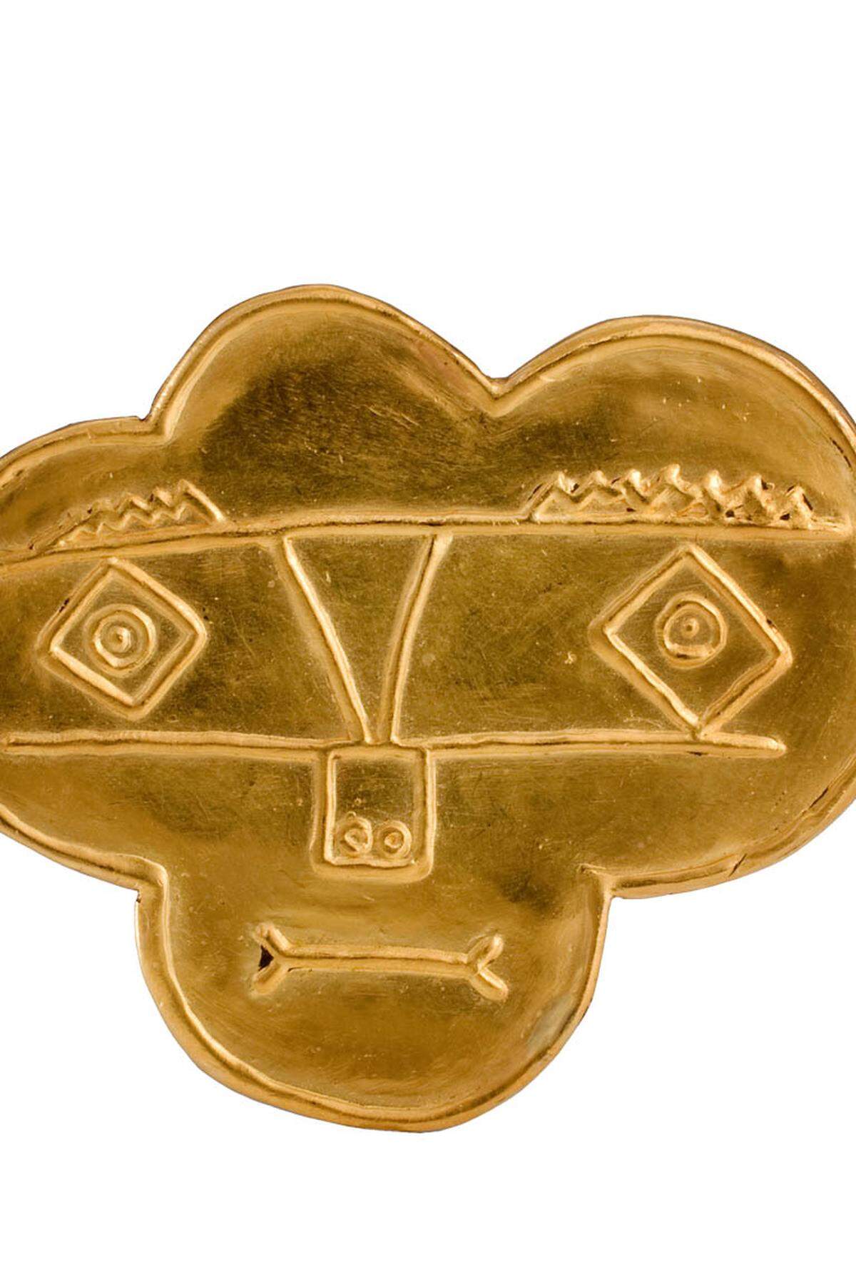 Diese goldene Brosche wurde von Pablo Picasso entworfen.