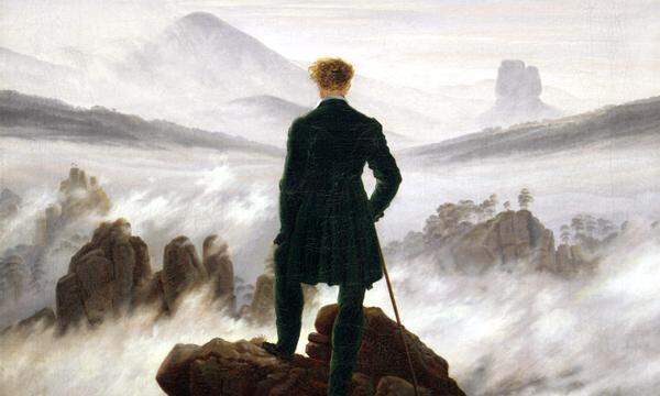 Ewig lockt der Ruf der Einsamkeit: „Wanderer über dem Nebelmeer“ von Caspar David Friedrich. 