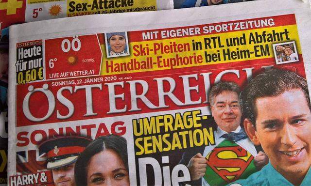 Symbolbild: Ausgabe der Zeitung "Österreich" vom Dezember 2020. 