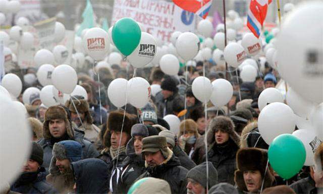 Russland Groesste Massenproteste seit