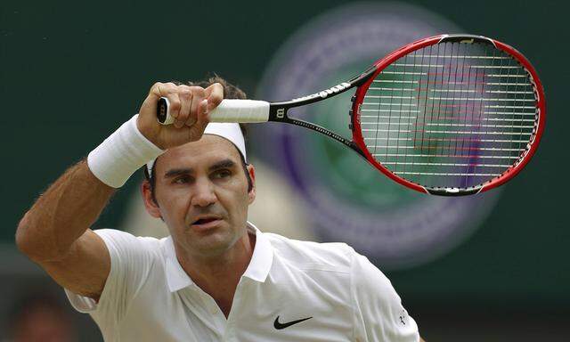Roger Federer steht zum bereits 14. Mal im Viertelfinale von Wimbledon.