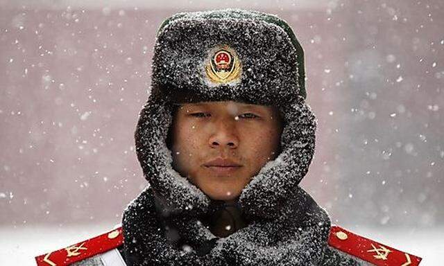 Schnee China Indien