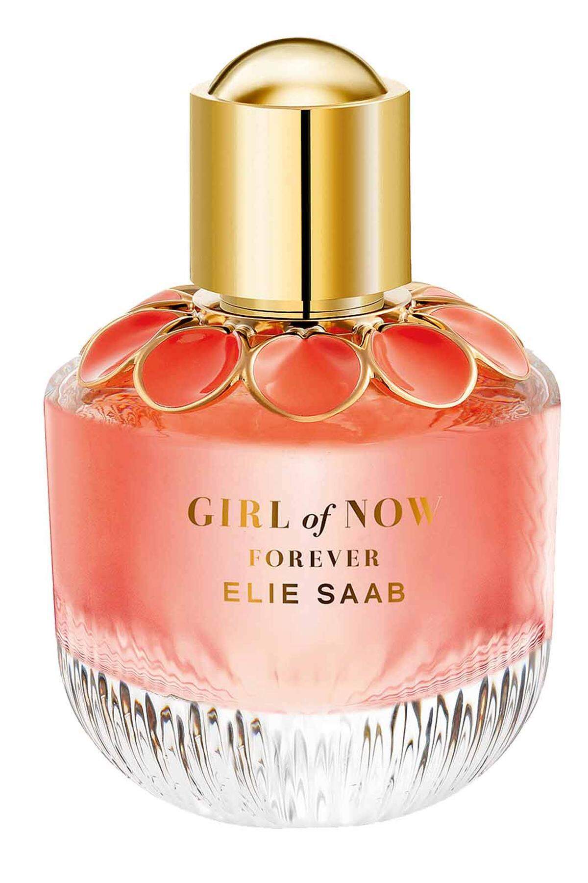 Damenduft „Girl of Now Forever“ von Elie Saab als blumige Ode an südliche Urlaubsstimmung, 50 ml Eau de ­Parfum um 80 Euro, ab Februar im Fachhandel erhältlich.