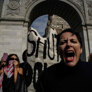 Der propalästinensische Protest am Campus der New York University am 25. Oktober sorgte für Aufsehen. Die Studenten forderten ein Ende der Außenstelle in Tel Aviv.