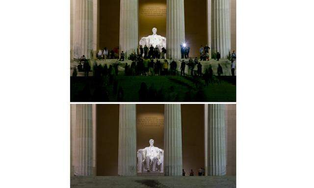 Das Lincoln Memorial in Washington – ein touristisches Highlight. Sollten Republikaner und Demokraten keine Einigung über die Anhebung der Schuldengrenze erzielen, werden Museen und Nationalparks geschlossen.