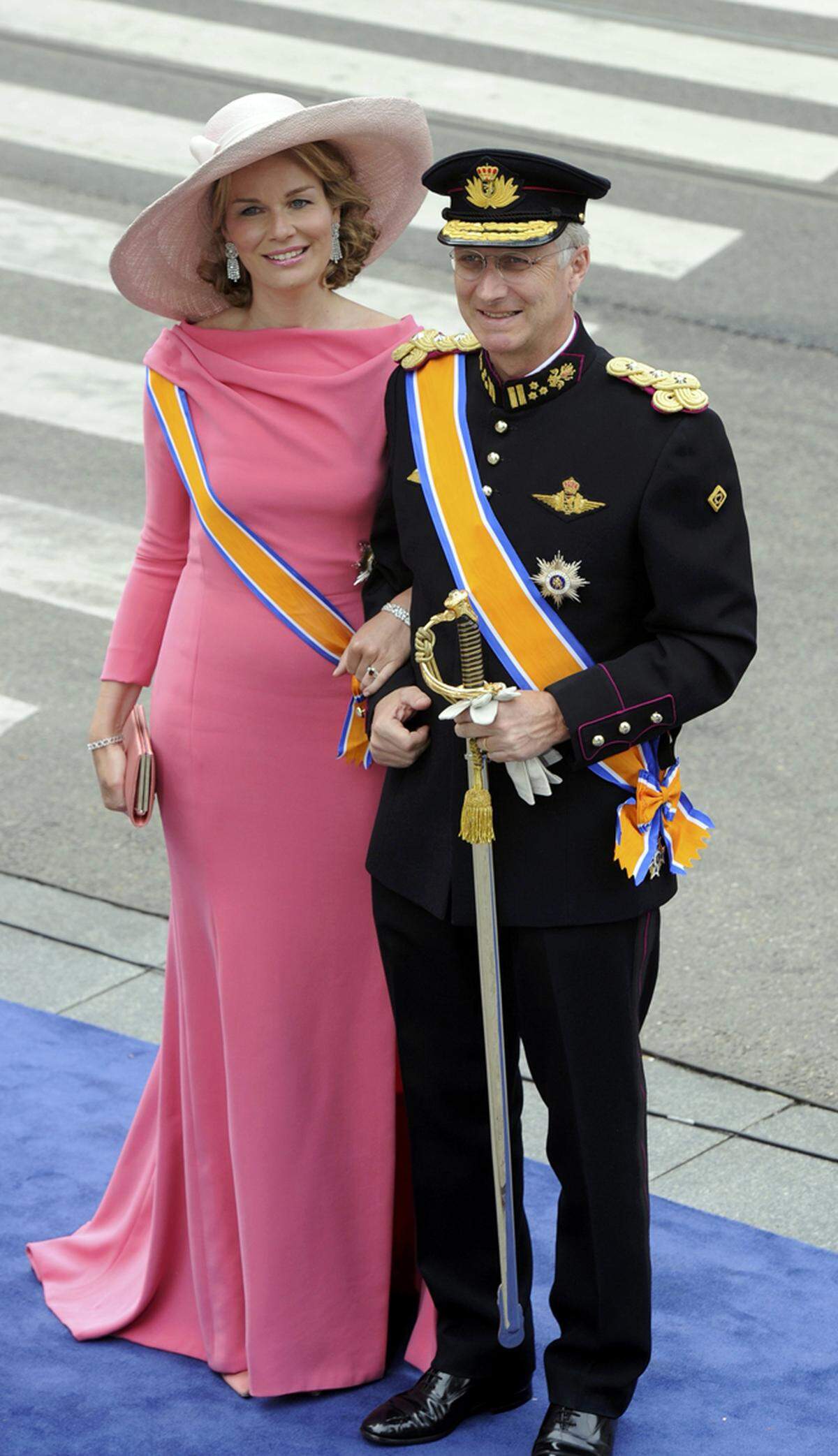 Kronprinz Philippe und Kronprinzessin Mathilde von Belgien.