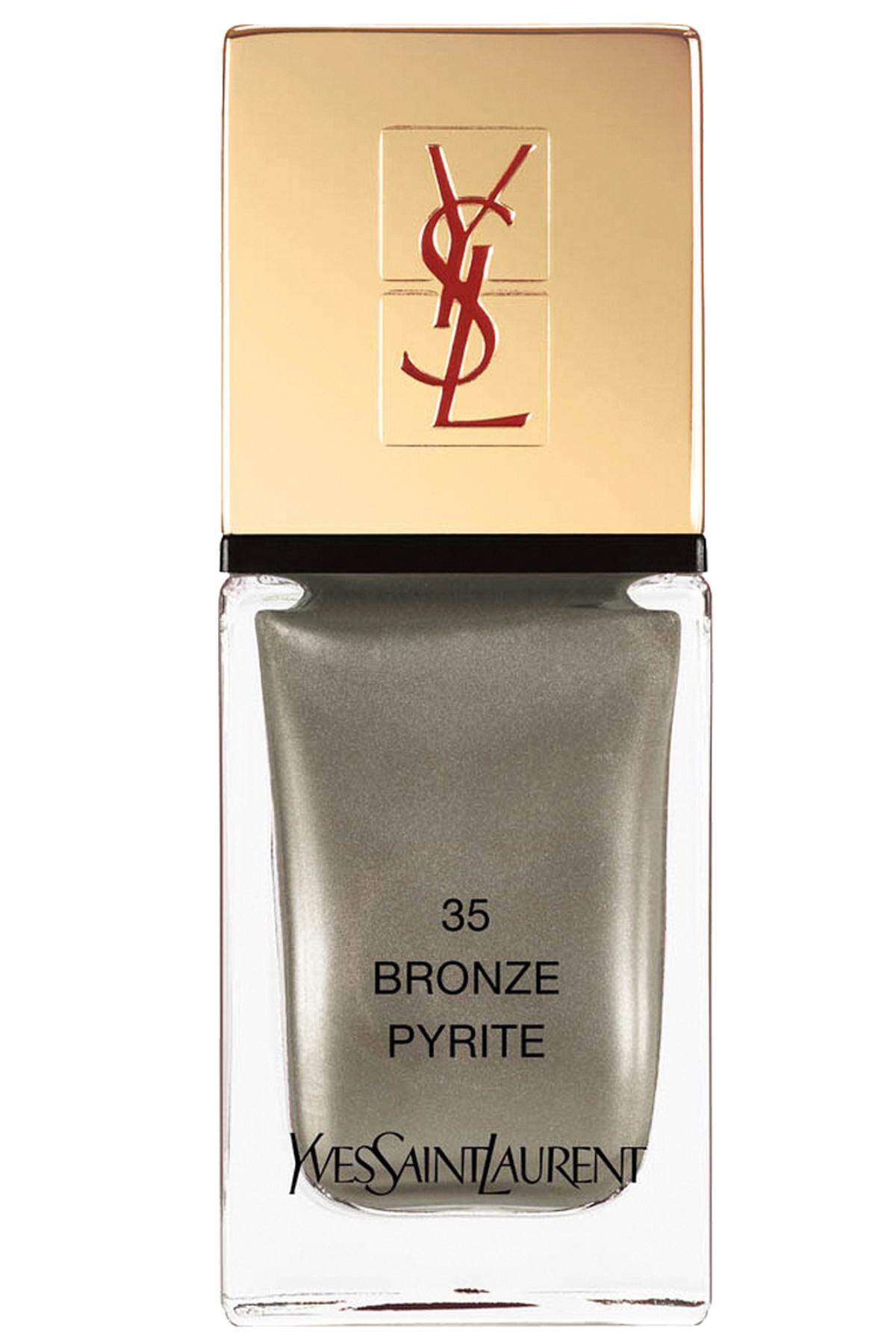Die Nuance „Bronze Pyrite“ von YSL „La Laque Couture“, 25 Euro