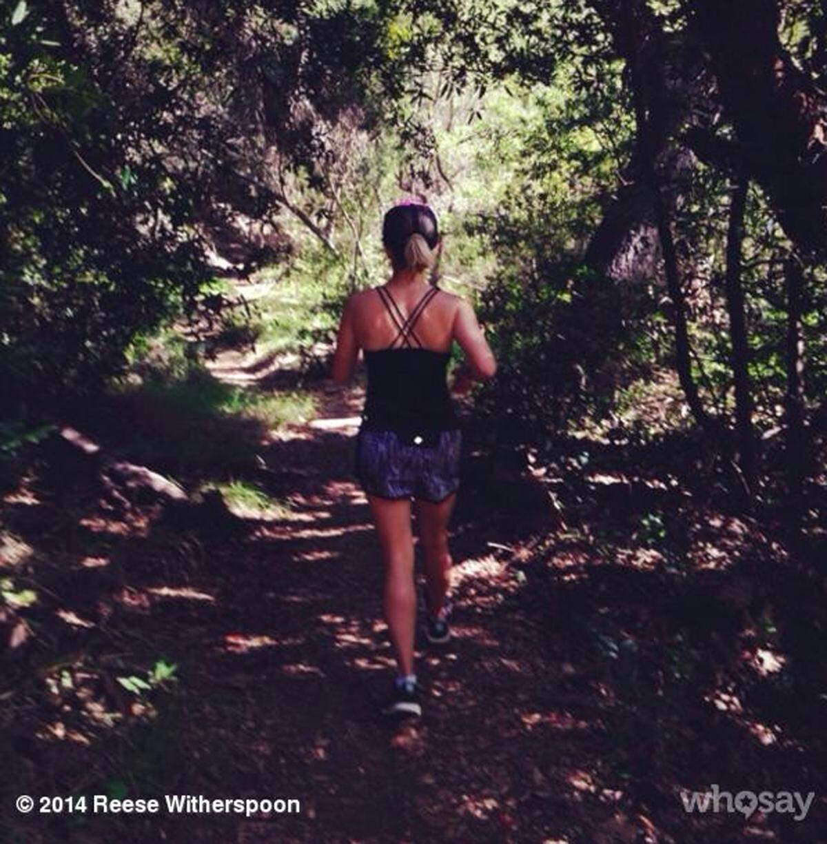 Beim Sport entspannt sich Schauspielerin Reese Witherspoon. Sie liebt die Natur und joggt am liebsten in den Wäldern Kaliforniens.