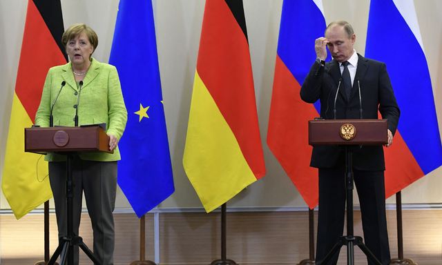 Ein nicht ganz entspanntes deutsch-russisches Verhältnis: Angela Merkel und Wladimir Putin in Sotschi.