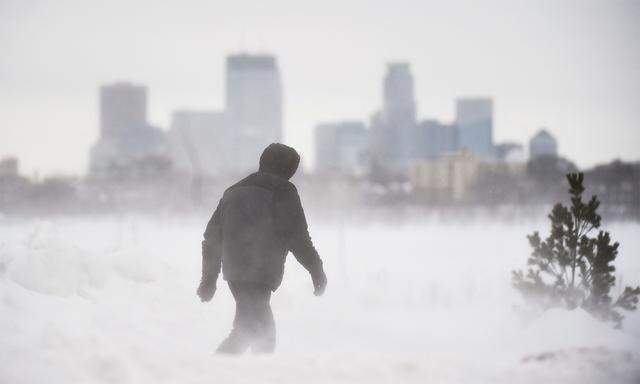 Auch Minneapolis wurde von Winterstürmen heimgesucht.