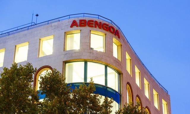 Abengoa SA Offices And Madrid Stock Exchange As Insolvency Concerns Mount