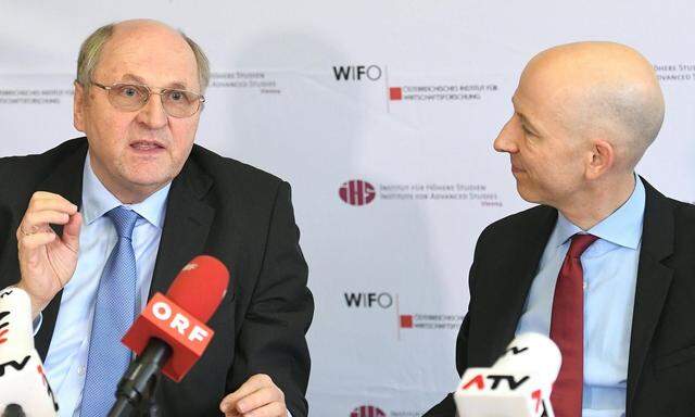 Wifo-Chef Christoph Badelt und IHS-Chef Martin Kocher erhöhen die Wachstumsprognosen