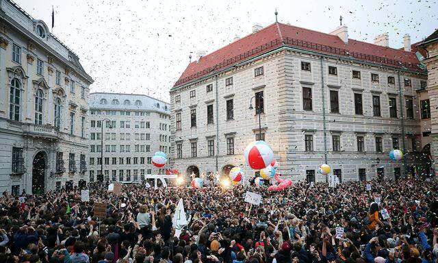Protest against the government in Vienna