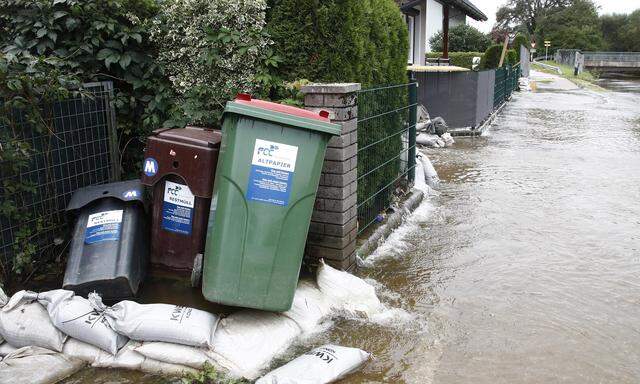 Heftige Regenfälle führten im Süden Österreichs Anfang August zu Überschwemmungen.