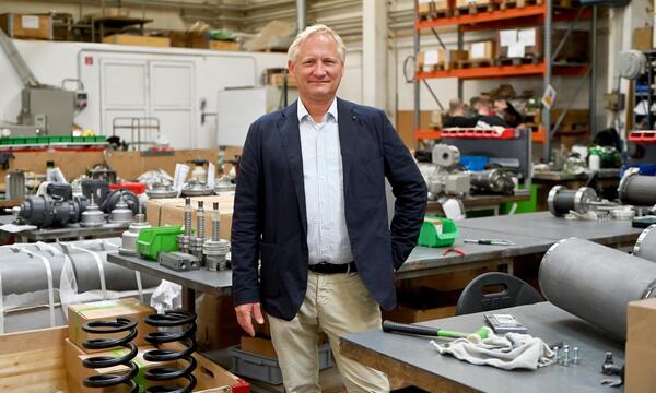 Firmenchef Klaus Schiebel. 