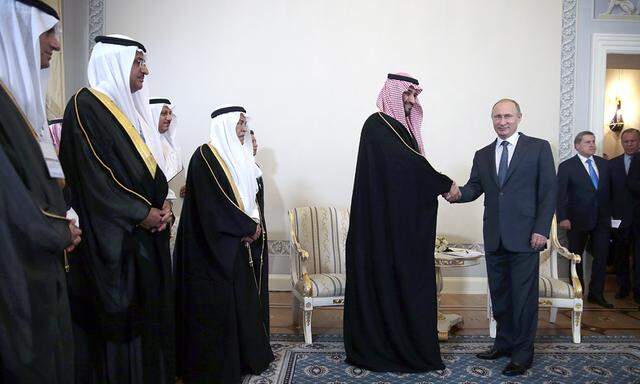 Russia´s President Putin meets with Saudi Arabia´s Prince Mohammed bin Salman