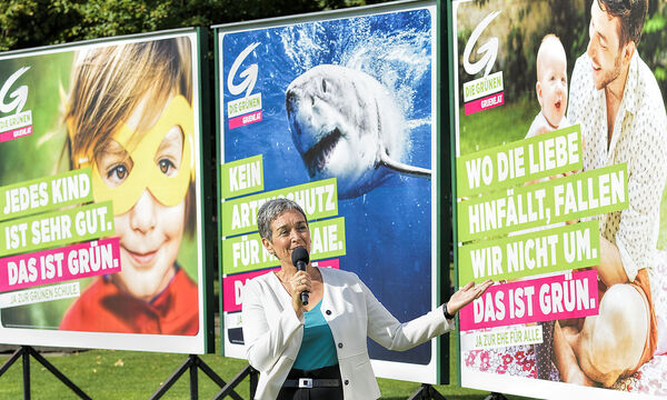 NR-WAHL: FOTOTERMIN DIE GRUeNEN 'ZWEITE PLAKATWELLE' / LUNACEK