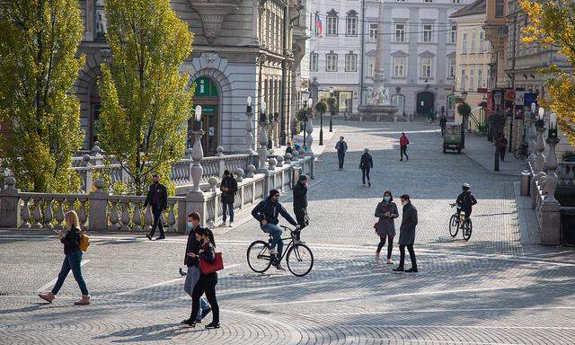 Eine Aufnahme aus Ljubljana vom Dienstag