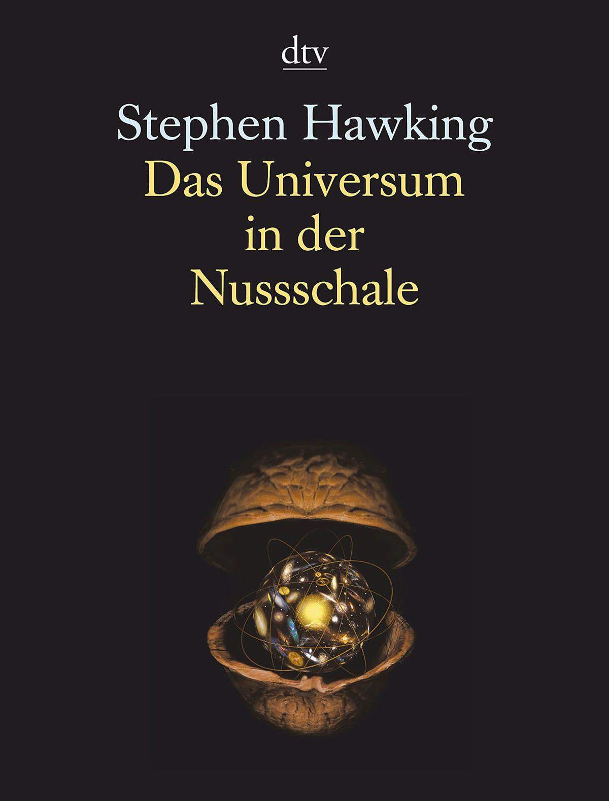 "Das Universum in der Nussschale" (2001): Hawking befasst sich in diesem Buch mit verschiedenen Theorien, die die Kräfte der Physik erklären. Der Text und viele Illustrationen zeigen, wie man sich das Weltall und seine Bausteine vorzustellen hat.