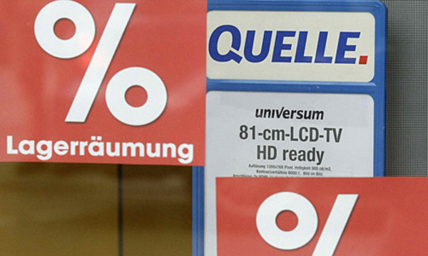 Ausverkauf bei Quelle