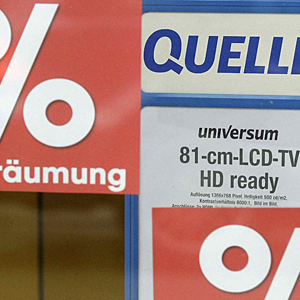 Ausverkauf bei Quelle