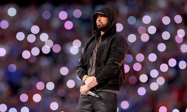 Eminem bei der Super-Bowl-Halbzeitshow im Februar 2022.