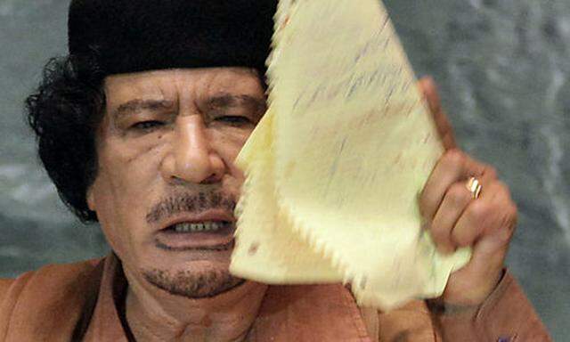 EU beschließt Sanktionen gegen Gaddafi