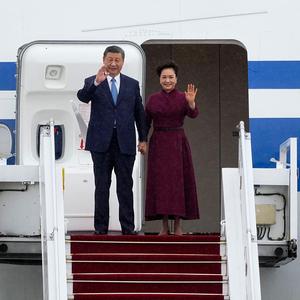 Xi Jinping und dessen Frau Peng Liyuan in Frankreich.