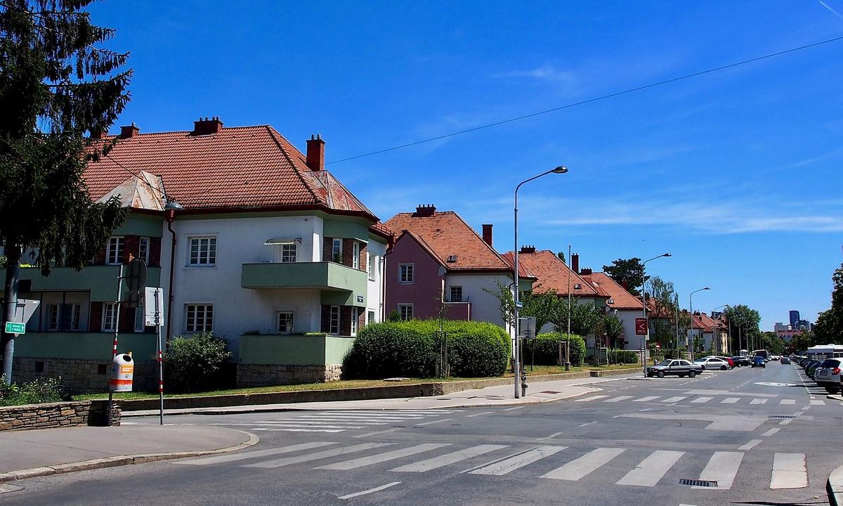Gemeindebauten in der Hohenbergstraße
