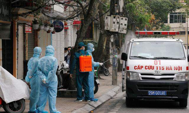 Coronavirus auch in Hanoi, Vietnam. 