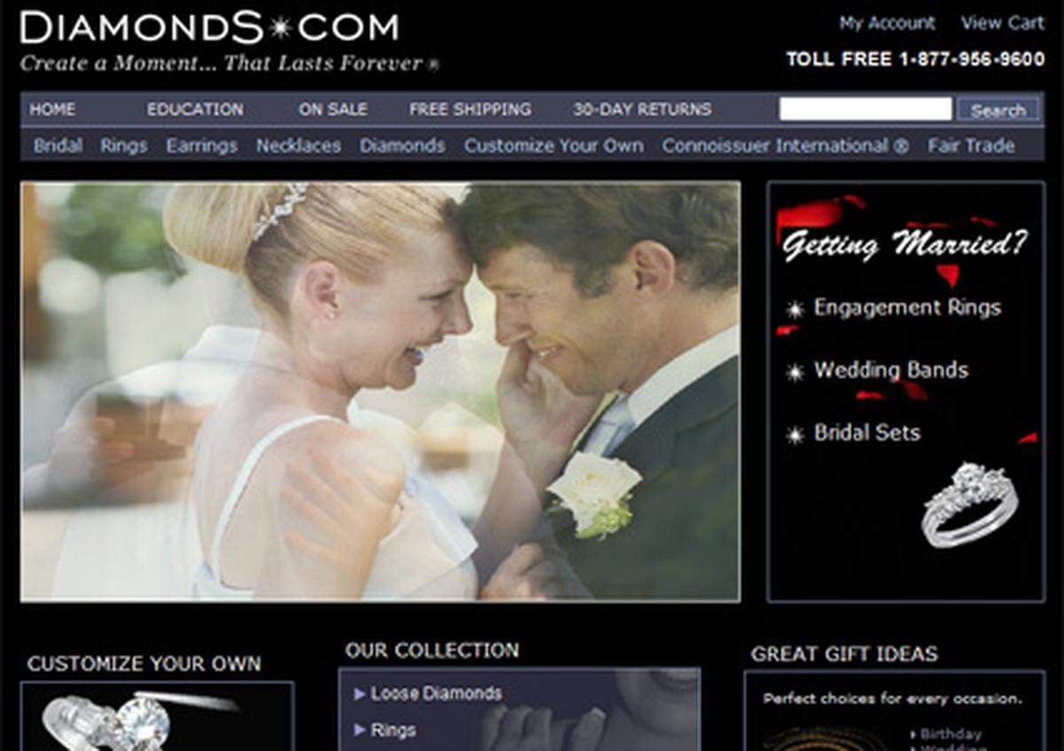 "Diamonds are forever" trällerte einst Shirley Bassey im gleichnamigen James-Bond-Film. Der Preis für die URL: 7,5 Millionen Dollar.