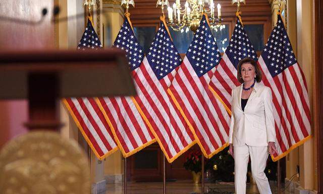 Nancy Pelosi, Chefin des Repräsentantenhauses, bringt das Impeachment ins Rollen.