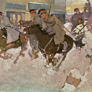 
Den Ursprung des kosakischen Wehrbauerntums, das die russischen Grenzen bis an den stillen Ozean ausdehnen sollte, findet sich in der ukrainischen Steppe. 