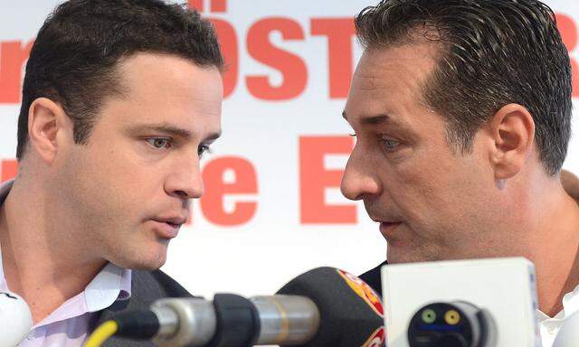 Johann Gudenus und Heinz-Chrisitan Strache. 