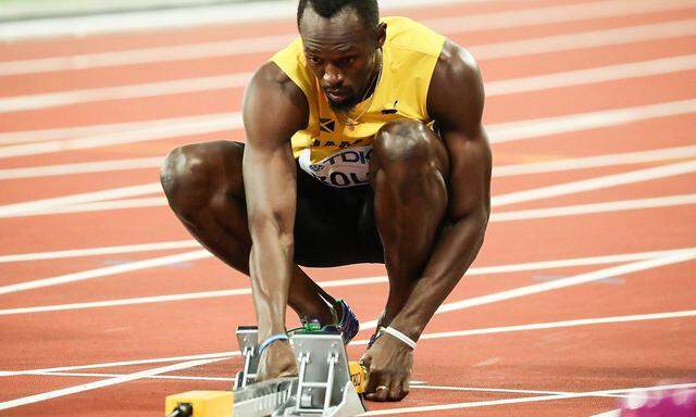 Usain Bolt hat bei seinen letzten Starts mit wackeligen Startblöcken zu kämpfen.