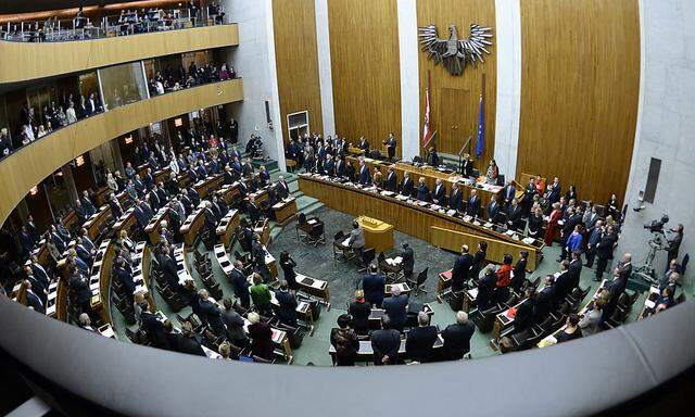 Plenarsaal im Parlament 
