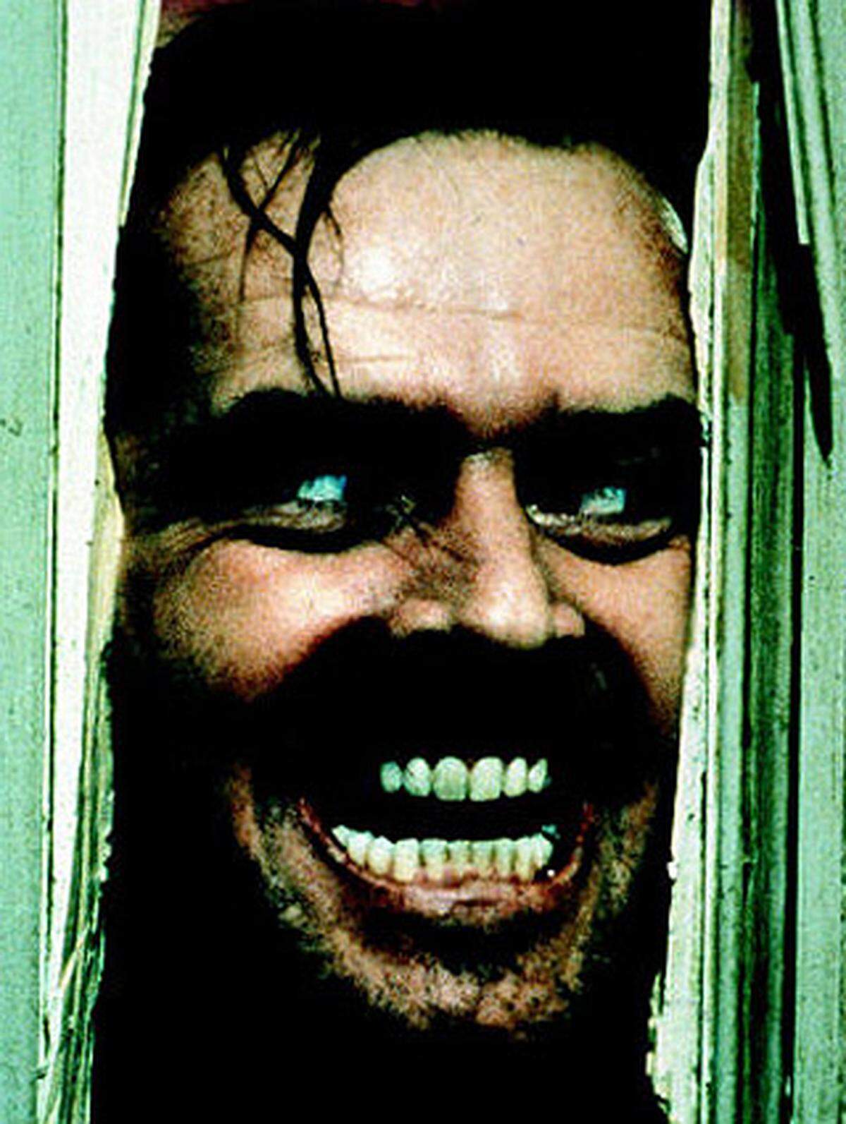 Jack Nicholson wurde in seiner Rolle als in den Wahnsinn abgleitender Schriftsteller Jack Torrance "The Shining" (1981) unsterblich. Meisterregisseur Stanley Kubrick setzte das psychologische Drama in einem verlassenen Hotel perfekt in Szene.