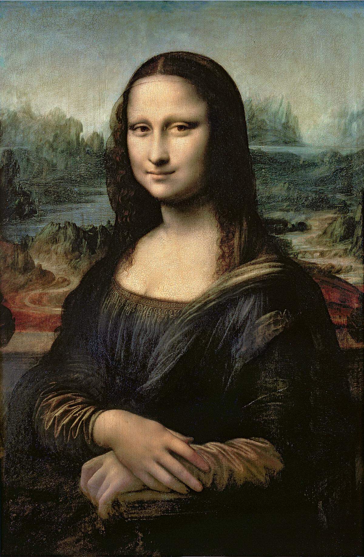 Original: Leonardo da Vinci, Mona Lisa, um 1503–1506, Fresko.