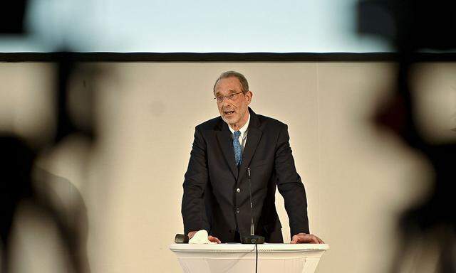 Bildungsminister Heinz Faßmann (ÖVP) bei der Pressekonferenz am Donnerstag.