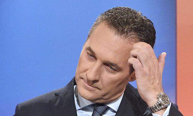 FPÖ-Chef Heinz-Christian Strache am Wahlabend